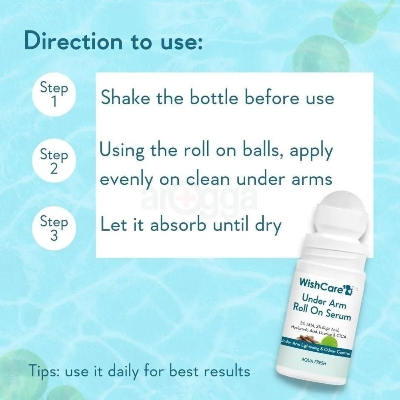 Picture of WishCare Under Arm Roll On Serum with Aqua Fresh 50ml