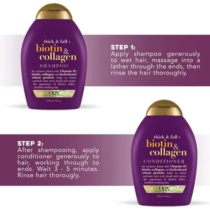 Picture of OGX Biotin & Collagen Shampoo and Conditioner