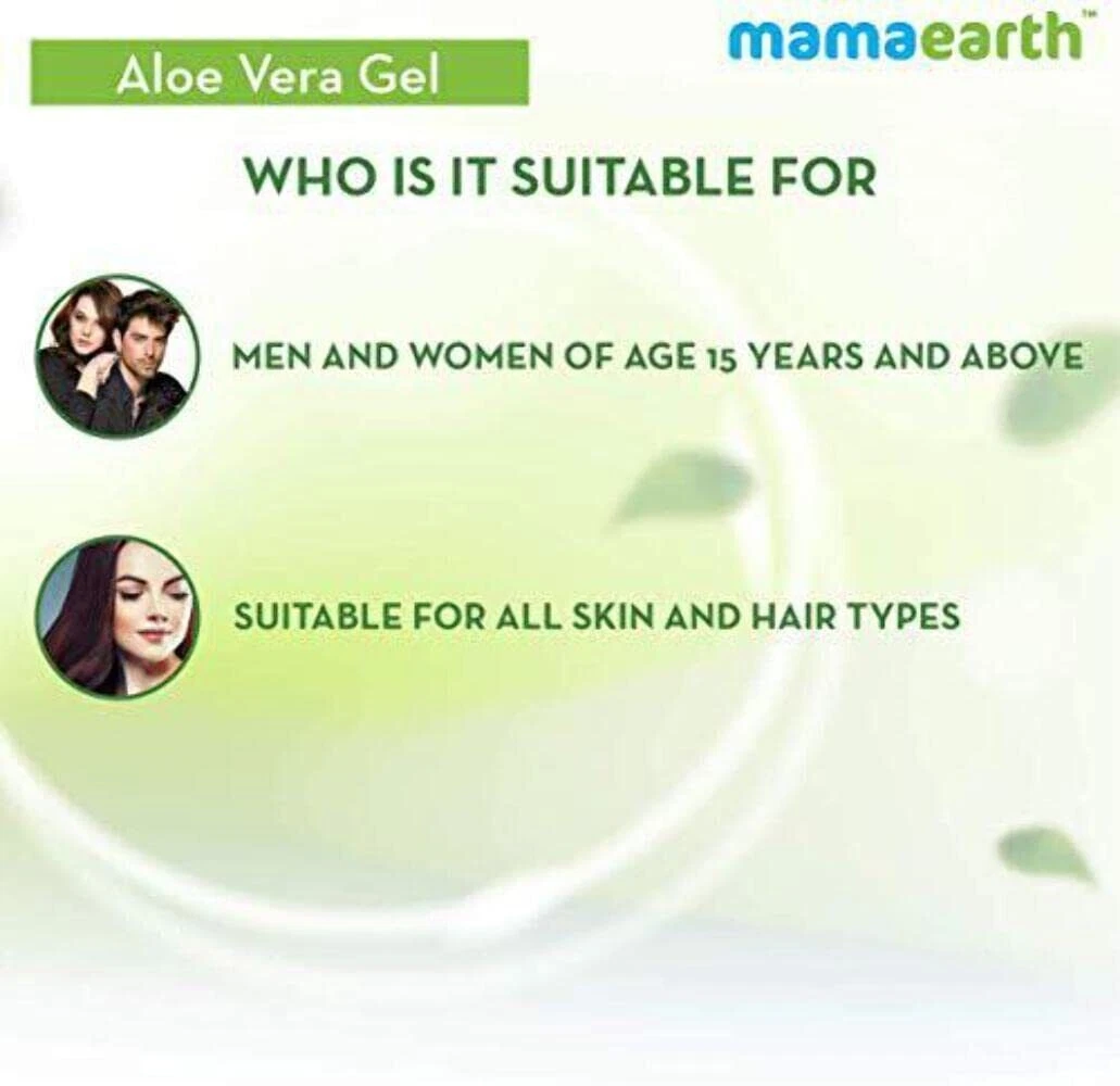 Picture of Mamaearth Aloe Vera Gel Pure Aloe Vera & Vitamin E for Skin and Hair 300ml