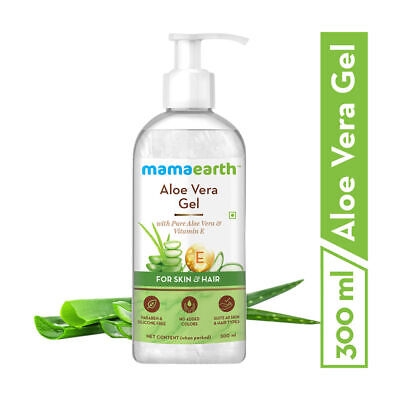 Picture of Mamaearth Aloe Vera Gel Pure Aloe Vera & Vitamin E for Skin and Hair 300ml