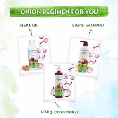 Picture of Mamaearth Onion Shampoo with Onion & Plant Keratin for Hair Fall Control 650ml