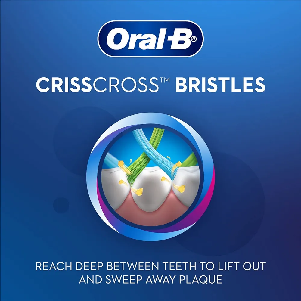 Picture of Oral-B Crisscross Gum Care Deep Clean Soft Bristle Toothbrush For Adults, Tongue Cleaner, Multicolour Toothbrush Set, Oral B Dentist Recommended Brand ( Buy 2 Get 2 Free)