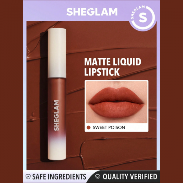 Picture of She Glam Matte Allure Liquid Lipstick (Sweet Poison)
