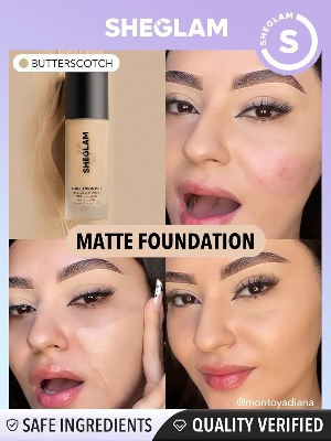 Picture of SHEGLAM Full Coverage Foundation Makeup Long Lasting Waterproof Matte Dewy Liquid Foundation - Butterscotch