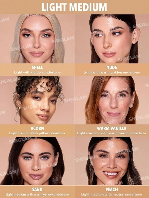 Picture of SHEGLAM Skinfinite Hydrating Foundation Flawless Dewy Foundation Hydrating Coverage Invisible Pore Concealer Pore-less Non-Greasy Lightweight Natural Soft Liquid Foundation-Acorn