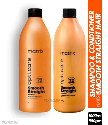 Picture of Matrix Opti.Care Professional Shampoo & Conditioner for Frizzy Hair with Shea Butter Upto 4 Days Frizz Control (1000m + 980gm)