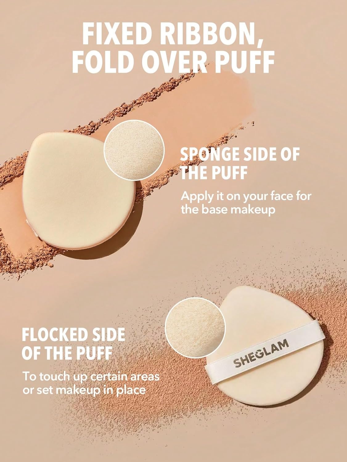 Picture of SHEGLAM SKin-Focus Full Coverage Powder Foundation Oil-Control Lightweight Face Pressed Powder Makeup-Acorn