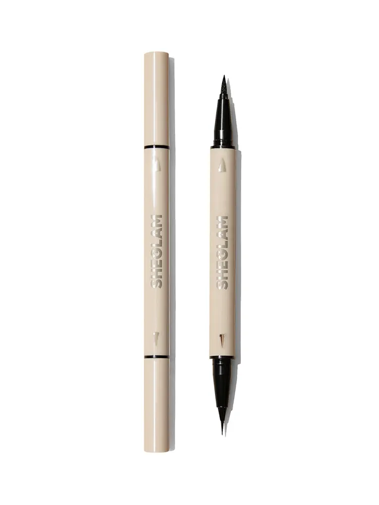 Picture of SHEGLAM Multi-Tasker Line & Detail Eyeliner Pen-Black 2 In 1 Waterproof Double Head Liquid Eyeliner Pencil