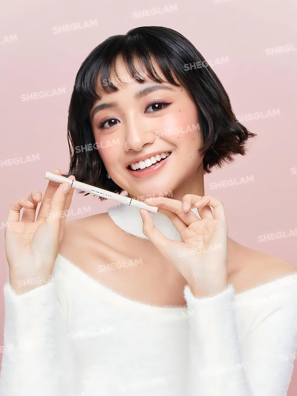 Picture of SHEGLAM Multi-Tasker Line & Detail Eyeliner Pen-Black 2 In 1 Waterproof Double Head Liquid Eyeliner Pencil