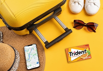 Picture of Trident Sugar Free Tropical Twist Gum Superpak, 12 Pack (14 Pieces Each) {Imported from Canada}