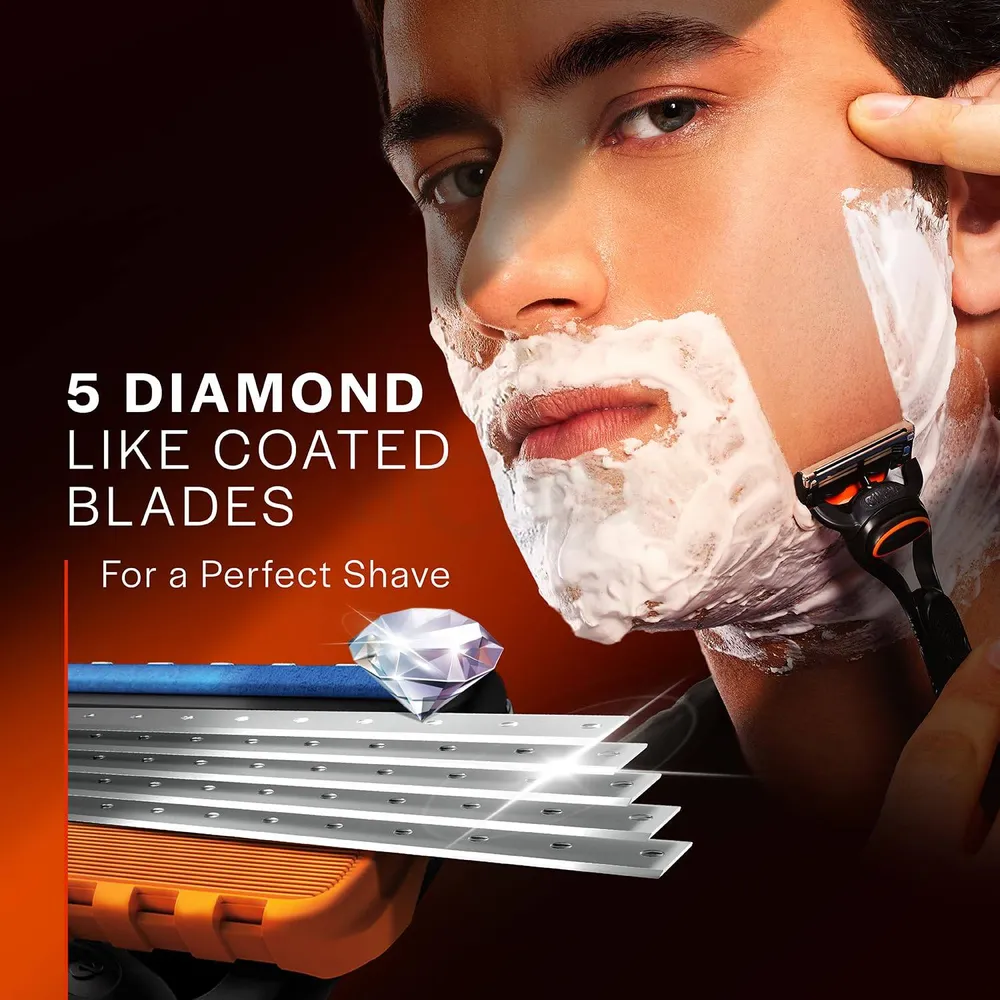 Picture of Gillette Fusion 5 Razor with Styling Black Blade & 5 Diamond Like Coated Blades