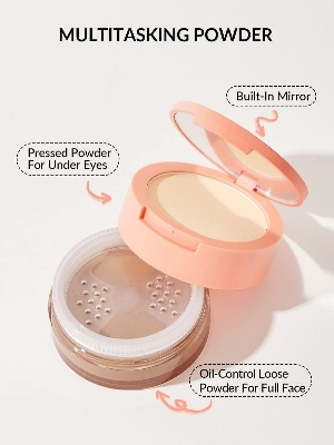 Picture of SHEGLAM Insta-Ready Face Powder Loose Under Eye Setting Powder - Smooth Sand