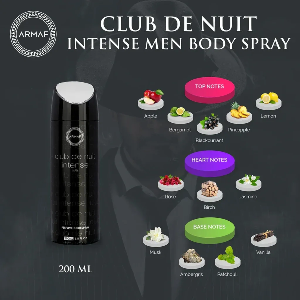 Picture of Armaf Club De Nuit Intense Perfume Body Spray - For Men