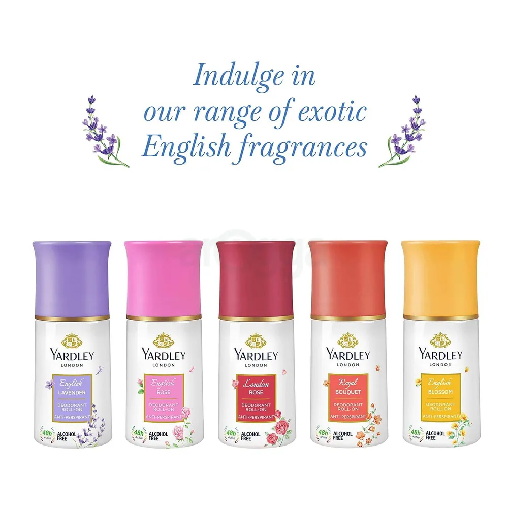 Picture of Yardley London Rose Anti-Perspirant Roll On 50ml