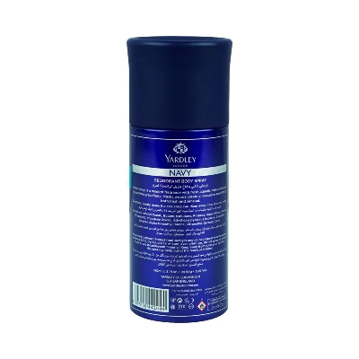 Picture of Yardley London Navy Body Spray for Men 150ml