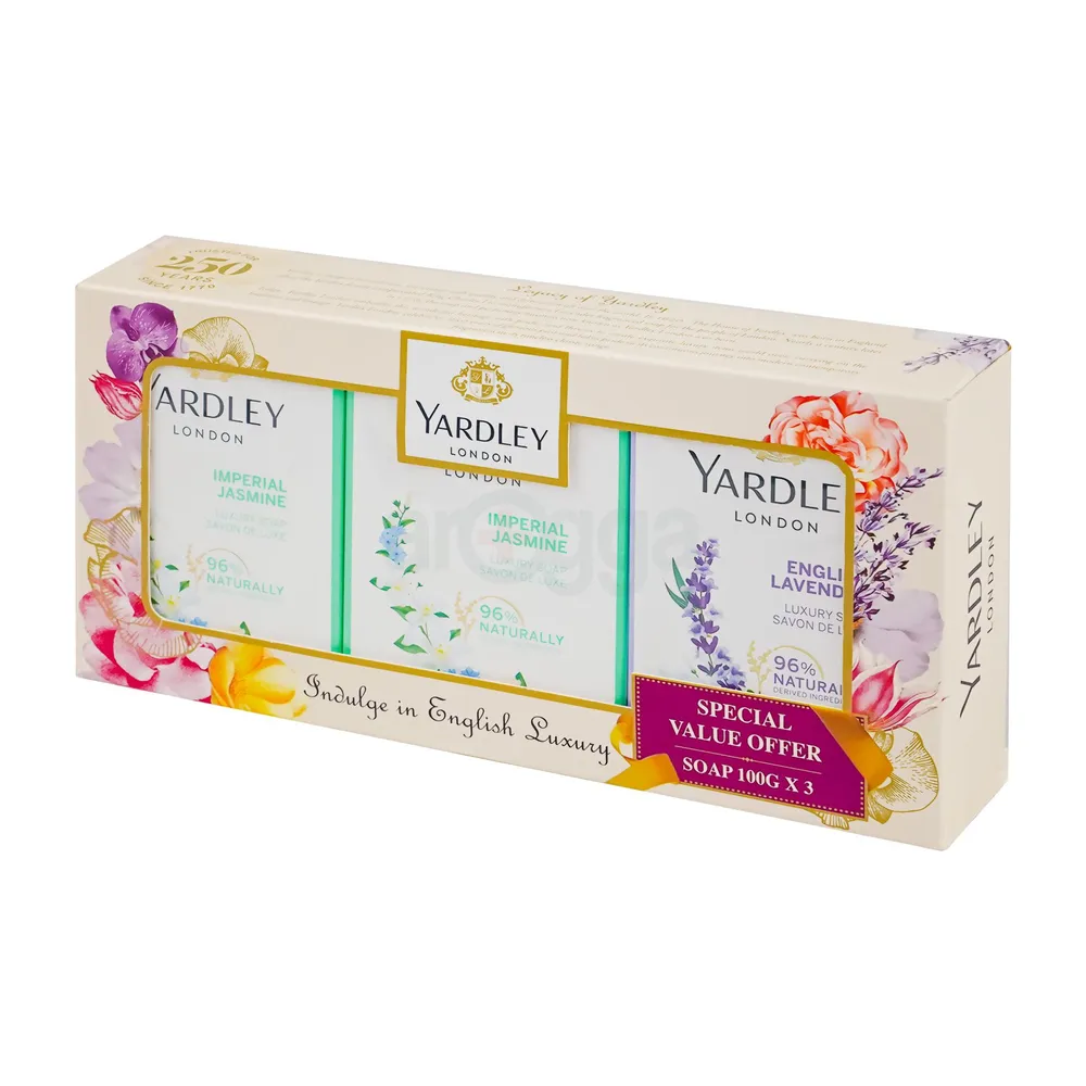 Picture of Yardley London Perfumed Luxury Soap Collection (Imperial Jasmine & English Lavender)