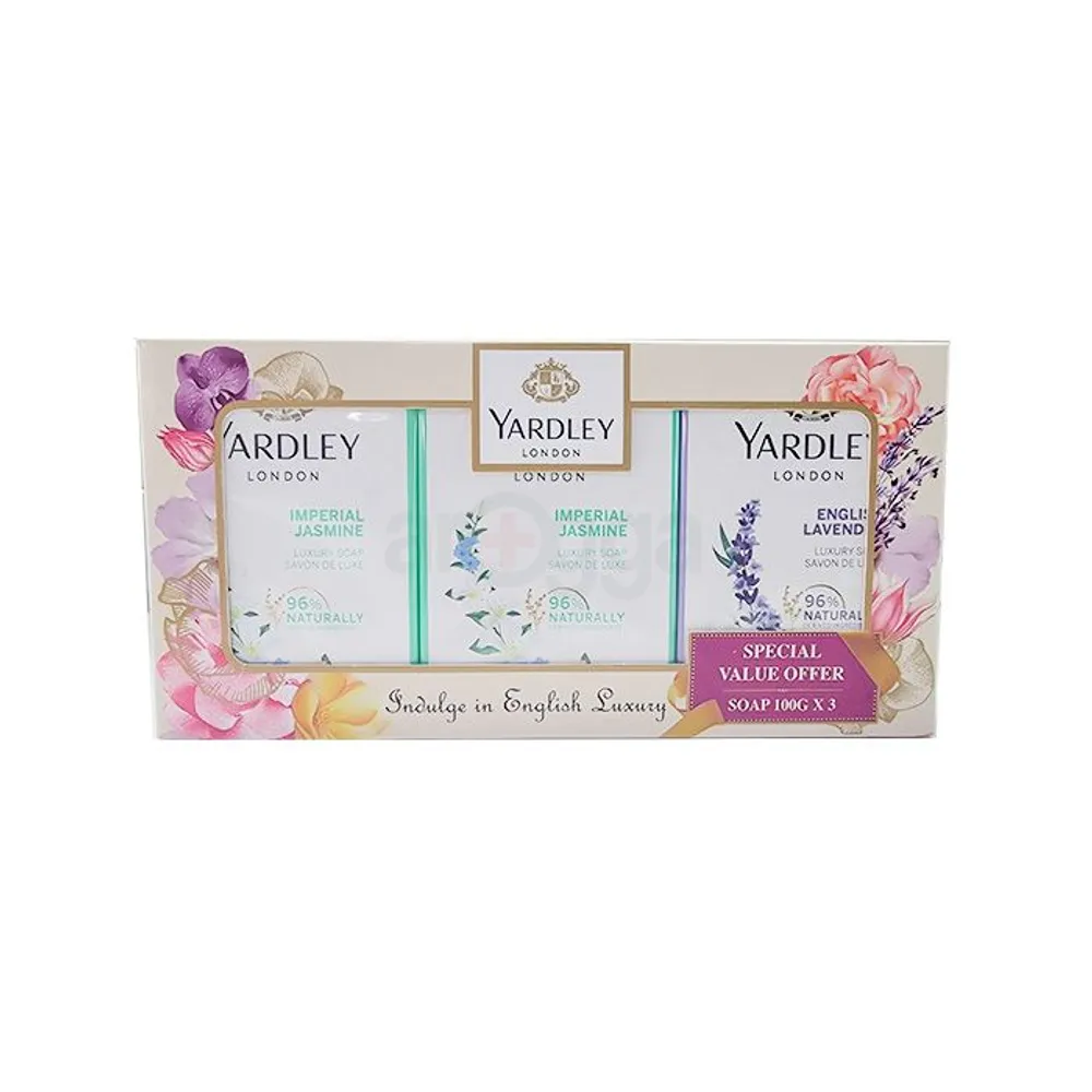 Picture of Yardley London Perfumed Luxury Soap Collection (Imperial Jasmine & English Lavender)