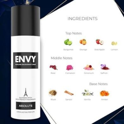 Picture of ENVY Absolute Deodorant Body Spray - 120ML | Long Lasting Deo for Men