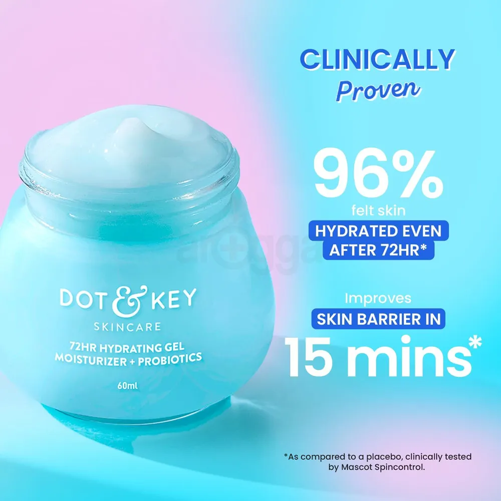 Picture of Dot and Key 72hr Hydrating Gel Moisturizer with Probiotics 60ml