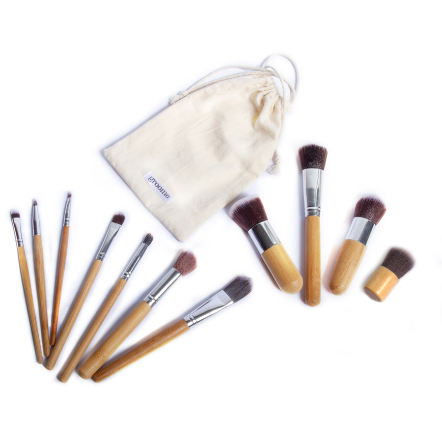 Picture of Groome Make Up Brush set ( Bamboo)