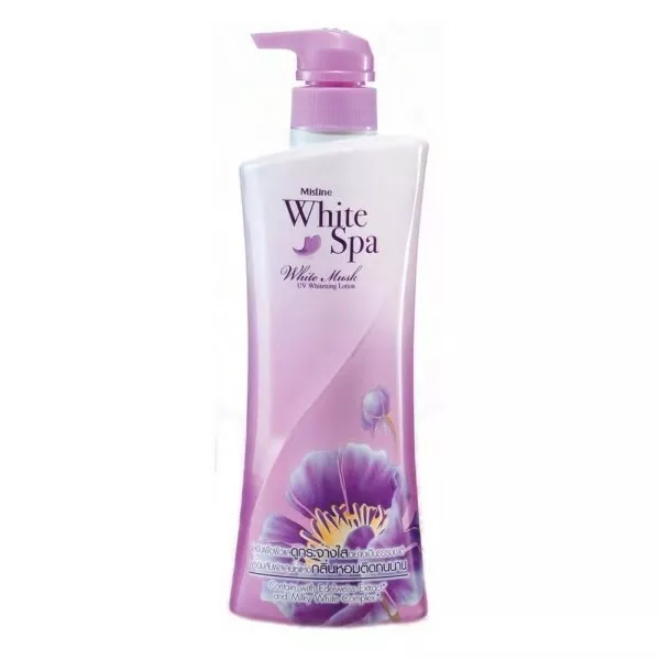 Picture of Mistine White Spa White Musk Body Lotion UV Whitening Lightening Skin 400ML