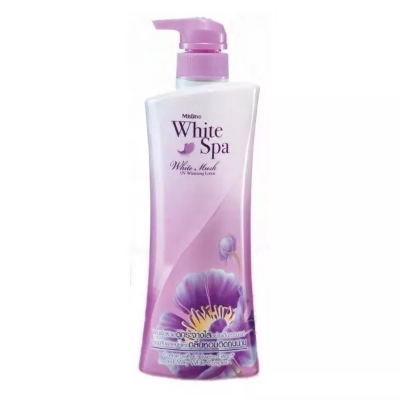 Picture of Mistine White Spa White Musk Body Lotion UV Whitening Lightening Skin 400ML