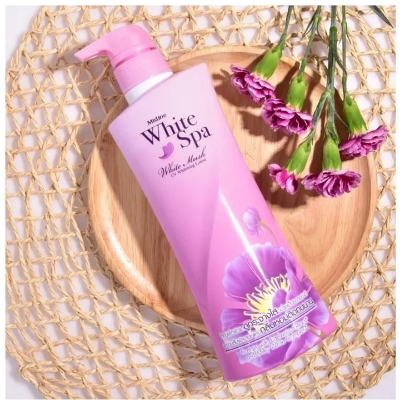 Picture of Mistine White Spa White Musk Body Lotion UV Whitening Lightening Skin 400ML