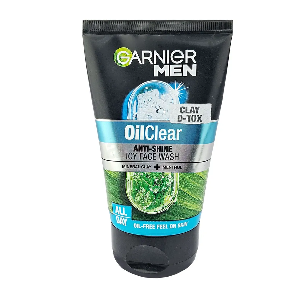 Picture of Garnier Men Oil Clear Deep Cleansing Icy Face Wash 100gm