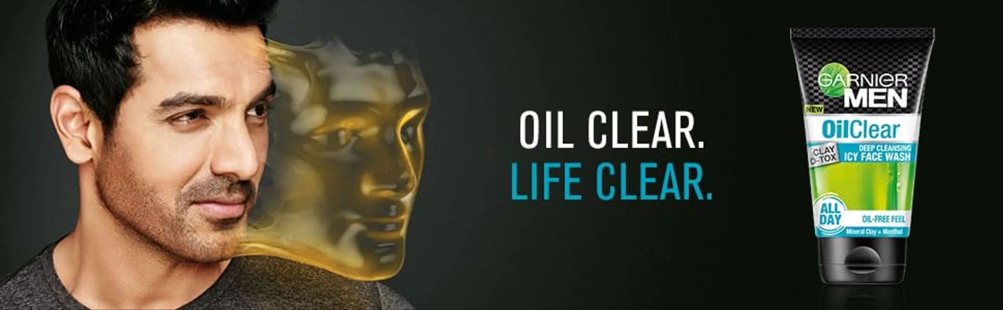 Picture of Garnier Men Oil Clear Deep Cleansing Icy Face Wash 100gm