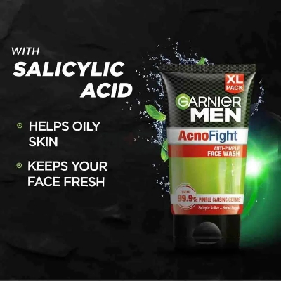 Picture of Garnier Men Acno Fight Anti Pimple Face Wash with Salicylic Active & Herba Repair 50gm