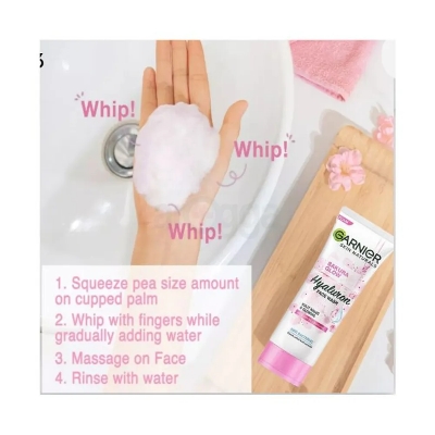 Picture of Garnier Skin Naturals Sakura Glow Hyaluron Face Wash 100ml