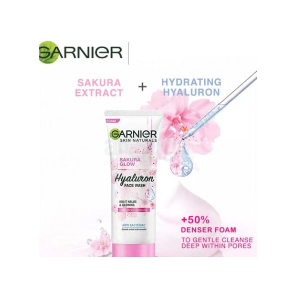Picture of Garnier Skin Naturals Sakura Glow Hyaluron Face Wash 100ml