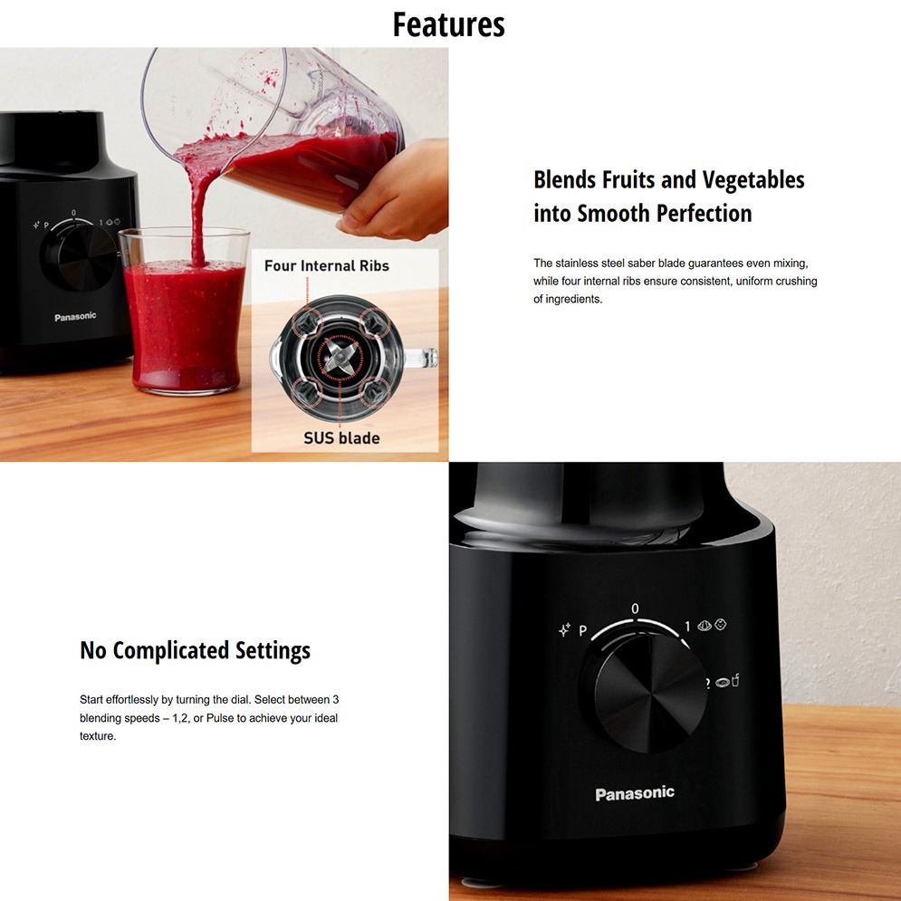 Picture of Panasonic MX-CP3121 Blender with 2 Dry Mills for Juice