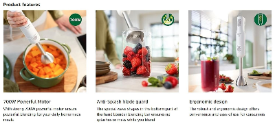 Picture of Philips HR2545/01 Daily Collection 700W ProMix Hand Blender