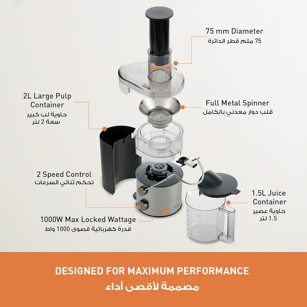 Picture of Panasonic MJ-CB600 2Ltr Large Capacity Juicer Blender