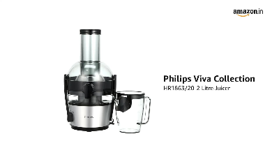 Picture of Philips Viva Collection HR1863/20 2-Litre Juicer (Black/Silver)