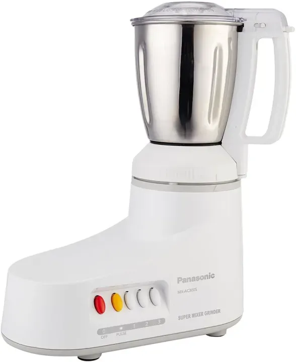 Panasonic 1000W 3 Jars Mixer Grinder (MX-AC310) White