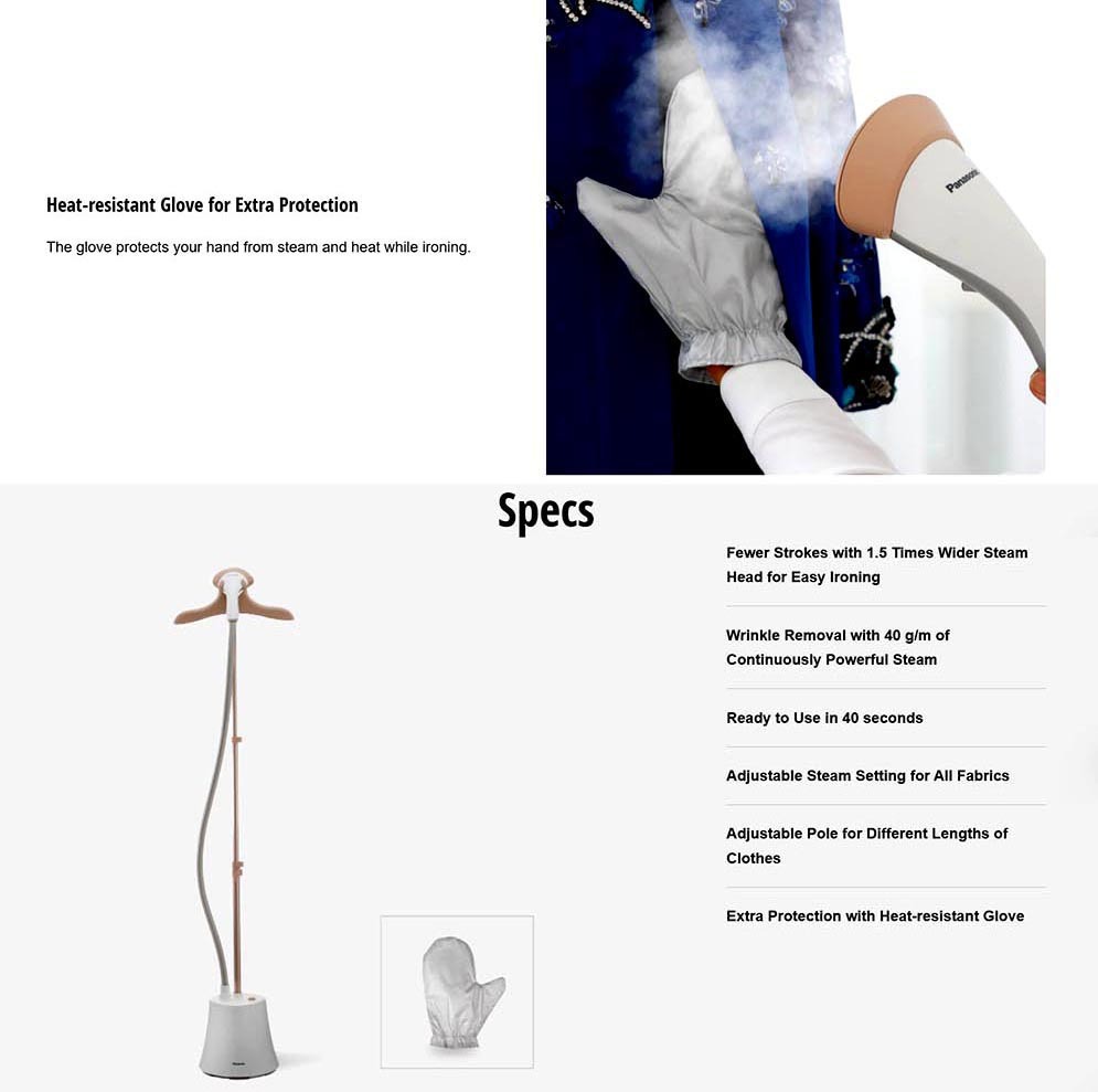 Picture of Panasonic NI-GSG060 Garment Steamer with Wide Steam Head