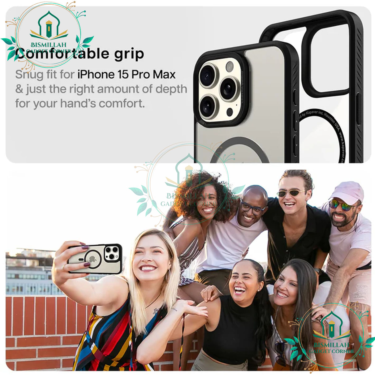 Picture of Acrylic Crystal Clear MagSafe Case for Apple IPhone 14 pro max Clear