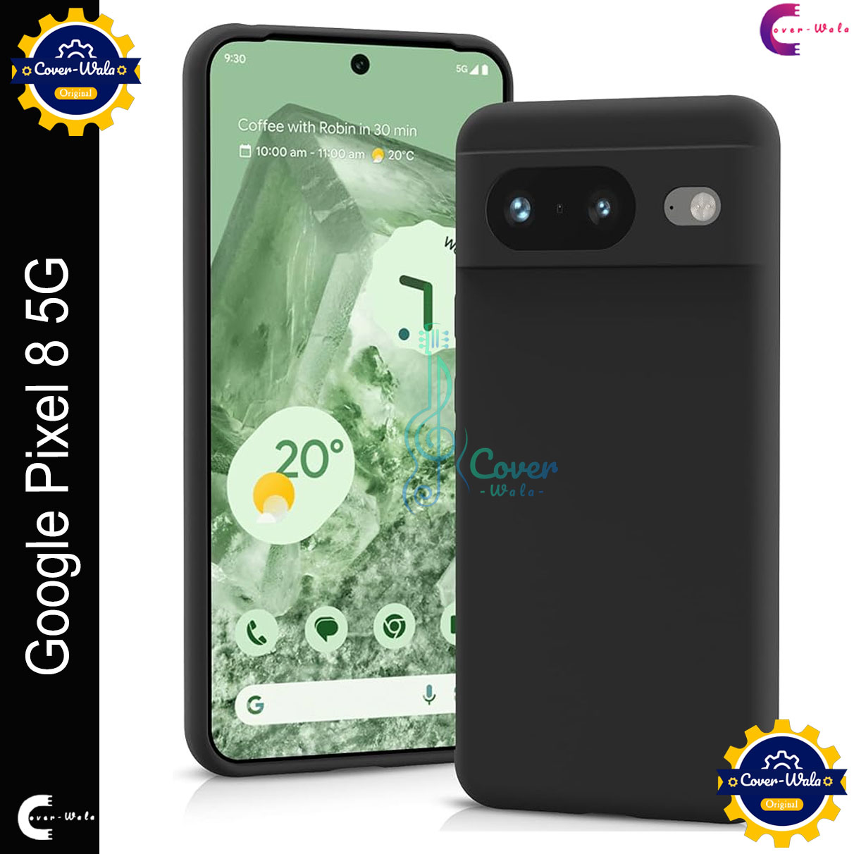 Picture of Premium Liquid Silicone Phone case for Google Pixel 8 5G Liquid Silicon Mobile Back Case Soft Silicone Phone Cover