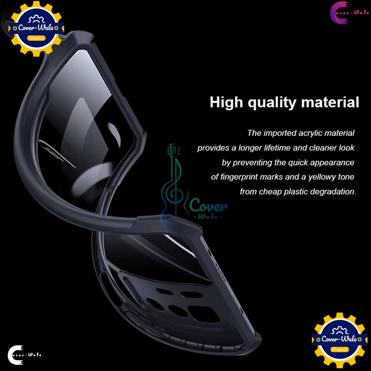 Picture of Xundd Back Cover for Google Pixel 7 Pro 5G Transparent Hybrid Hard PC Back Bumper