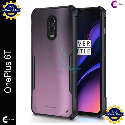 Picture of Xundd Back Cover for OnePlus 6T / 1+ 6T Transparent Hybrid Hard PC Back Bumper