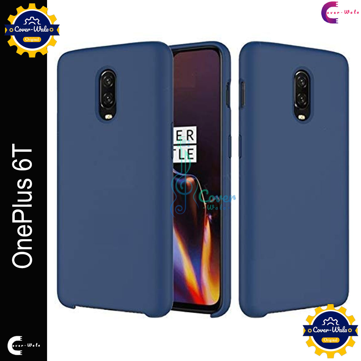 Picture of Premium Liquid Silicone Phone case for OnePlus 6T / 1+ 6T Liquid Silicon Mobile Back Case Soft Silicone Phone Cover