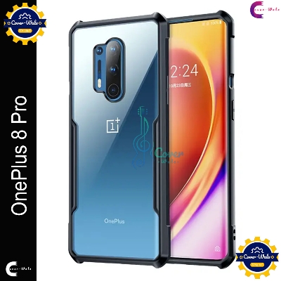 Picture of Xundd Back Cover for OnePlus 8 Pro 5G / 1+ 8 Pro 5G Transparent Hybrid Hard PC Back Bumper