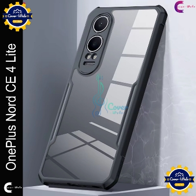 Picture of Xundd Back Cover for OnePlus Nord CE4 Lite 5G / 1+ Nord CE4 Lite 5G / OPPO K12x 5G Transparent Hybrid Hard PC Back Bumper