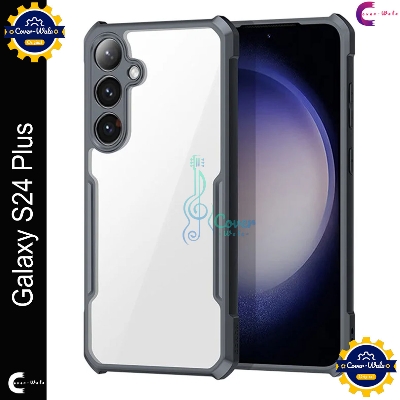 Picture of Xundd Back Cover for Samsung Galaxy S24+ 5G / Samsung Galaxy S24 Plus 5G Transparent Hybrid Hard PC Back Bumper