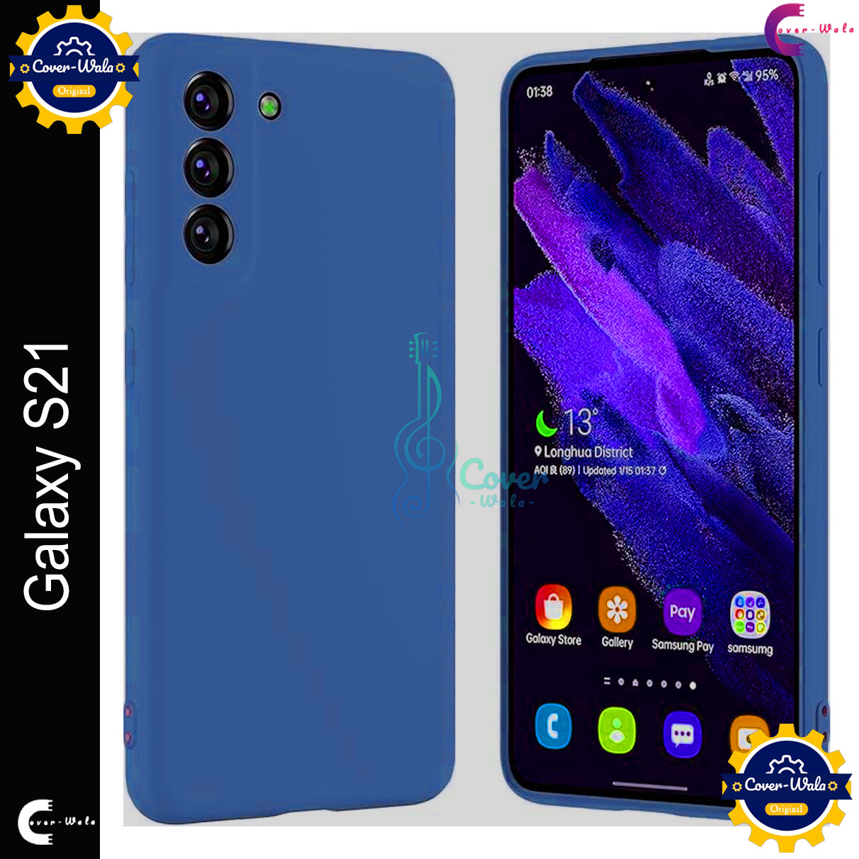 Picture of Premium Liquid Silicone Phone case for Samsung Galaxy S21 5G Liquid Silicon Mobile Back Case Soft Silicone Phone Cover