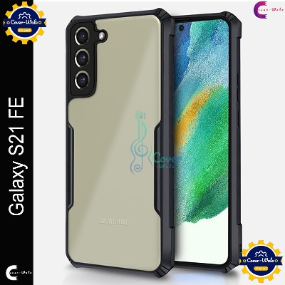 Picture of Xundd Back Cover for Samsung Galaxy S21 FE 5G Transparent Hybrid Hard PC Back Bumper