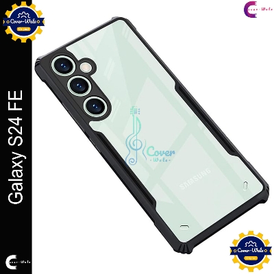 Picture of Xundd Back Cover for Samsung Galaxy S24 FE 5G Transparent Hybrid Hard PC Back Bumper