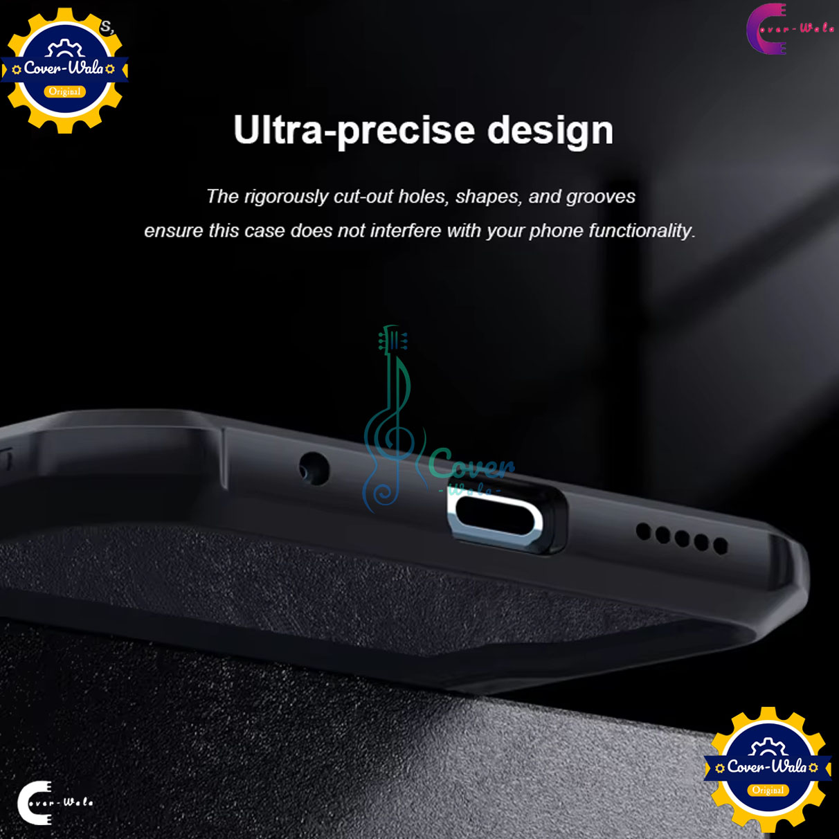 Picture of Xundd Back Cover for Samsung Galaxy S24 FE 5G Transparent Hybrid Hard PC Back Bumper